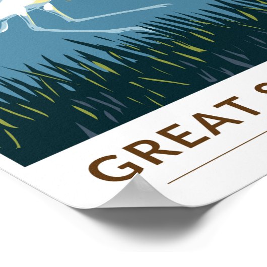 ソルト素晴らしレイクアメリカンアボケートトラベルアートヴィンテージ ポスター (角)