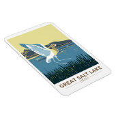 ソルト素晴らしレイクアメリカンアボケートトラベルアートヴィンテージ マグネット (右側)