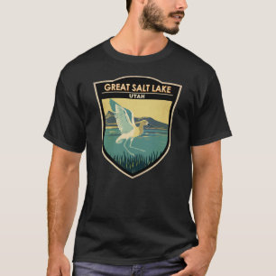 ソルト素晴らしレイクアメリカンアボケートトラベルアートヴィンテージ Tシャツ