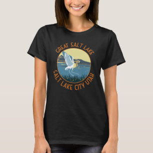 ソルト素晴らしレイクアメリカンアボセットレトロ動揺して Tシャツ