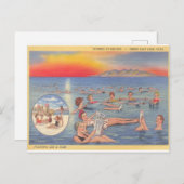 ソルト素晴らしレイクユタおもしろいヴィンテージ ポストカード (正面/裏面)