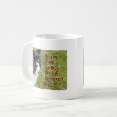 . .ソルト・タキシード・キャット写真の意欲を起こアドバイス コーヒーマグカップ (正面左)