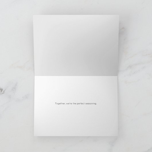 ソルト&ペッパーオングレーロマンティッ気のあるそぶりをしたク カード (内部)