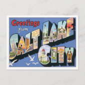 ソルト・レーク・シティユタからの挨拶 ポストカード (正面)