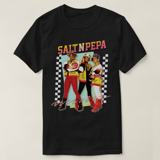 ソルトNペパ80sエステティックデザイン1 Tシャツ (デザイン正面)