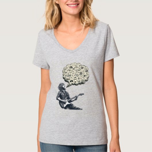 ソルフェッジョ爆発性ギター奏者 Tシャツ (正面)