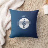 ソルフェージュ音楽シンボル枕 クッション (ブランケット)