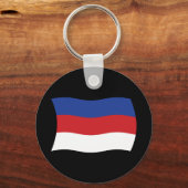 ソルブ国旗のキーチェーン キーホルダー (正面)