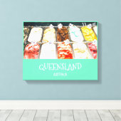ソルベットアイスクリームクイーンズランドオーストラリア旅行プリント キャンバスプリント (インサイチュ (ウッドフロア))