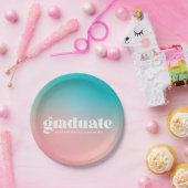 ソルベットグラデーション卒業パーティー ペーパープレート