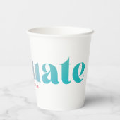 ソルベットグラデーション卒業パーティー 紙コップ (裏面)