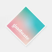 ソルベートグラデーション卒業パーティナプキンス スタンダードランチョンナプキン (角)