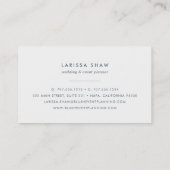 ソルベ |ピーチとピスタチオの緑の水色 名刺 (裏面)