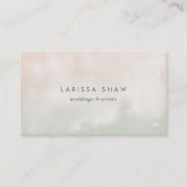 ソルベ |ピーチとピスタチオの緑の水色 名刺 (正面)