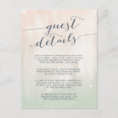 ソルベ |水彩パステルゲスト詳細カード エンクロージャーカード (正面)