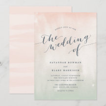 ソルベ |水彩パステル結婚式招待状