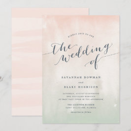 ソルベ |水彩パステル結婚式招待状 招待状