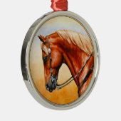 ソルレルウェスタンプレジャークォーターホース メタルオーナメント (右)