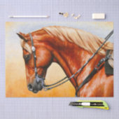 ソルレルウェスタンプレジャークォーターホース 薄葉紙 (クラフト)