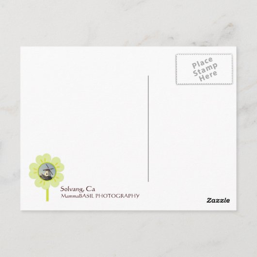 ソルヴァン風車はがき！ ポストカード (裏面)