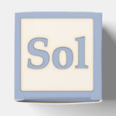 "ソル"ソルフェッジョミュージカルベビーブロックブルー フェイバーボックス (上部)