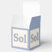 "ソル"ソルフェッジョミュージカルベビーブロックブルー フェイバーボックス (オープン)