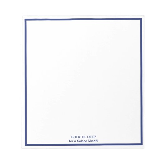ソレイスマインド®呼吸深い ノートパッド (正面)