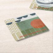 ソレイユルージュ3世 スクエアペーパーコースター (アングル)