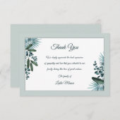 ソレス悔やみや弔慰サンキューカード サンキューカード (正面/裏面)