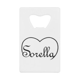 ソレライタリアンシスターハート クレジットカード栓抜き