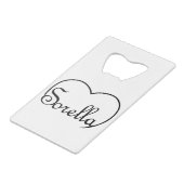 ソレライタリアンシスターハート クレジットカード栓抜き (正面アングル)