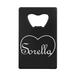 ソレラシエイタリアンスターハートホワイト クレジットカード栓抜き