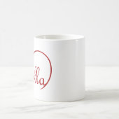 ソレラシエイタリアンスターハートレッド コーヒーマグカップ (中央)