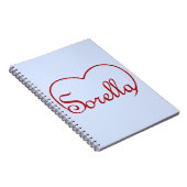 ソレラシエイタリアンスターハートレッド ノートブック (右側)