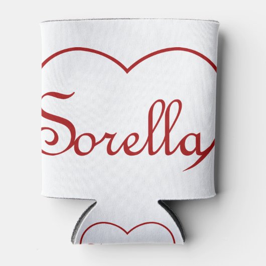 ソレラシエイタリアンスターハートレッド 缶クーラー (正面)