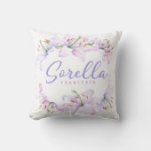 ソレラリリーパーソナライズされた – 姉妹への贈り物 クッション (正面)