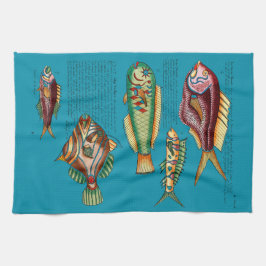 ソレルソースで美味しい魚 キッチンタオル