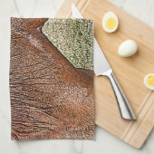 ソレルホースポートレートアウマ科のートイラストレーション キッチンタオル (四つ折り)