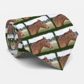 ソレルホースポートレートアウマ科のートイラストレーション ネクタイ (ロール)