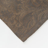 ソレルホースポートレートオンツーフェイクルレザーBG フリースブランケット (角)