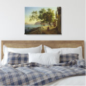 ソレントのカプシンのテラス， 1828 キャンバスプリント (インサイチュ (寝室))