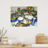 ソレントのフルーティセラミックス(イタリア) ポスター (キッチン)