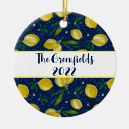 ソレントのレモンのカスタマイズ可能なセラミックオーナメント セラミックオーナメント