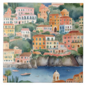 ソレントイタリアンイタリアカラフルコースト水色 タイル (正面)