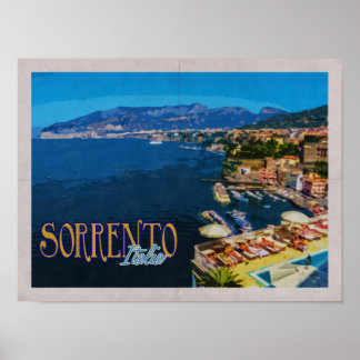 ソレント動揺してイタリアヴィンテージ旅行 ポスター