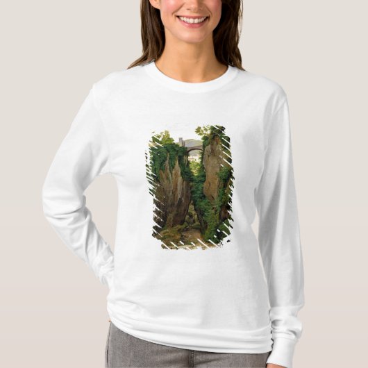 ソレント1823年の岩が多い峡谷 Tシャツ (正面)
