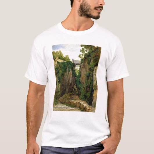 ソレント1823年の岩が多い峡谷 Tシャツ (正面)