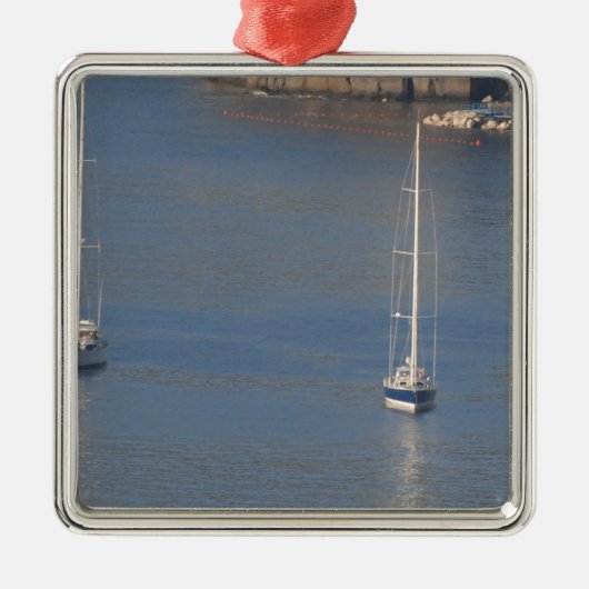 ソレント・イタリアのボート メタルオーナメント (正面)