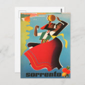 ソレント、イタリアのヴィンテージ旅行はがき ポストカード (正面/裏面)