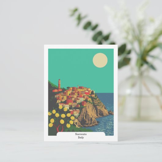 ソレント、イタリアレモンツリーヴィンテージトラベル ポストカード (スタンド正面)